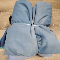 Cotton Stable Sheet, 2 legs *gc, faded, repairs, mnr rubs, stains, snags
