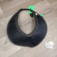 See Through - Transparent Brim Helmet Visor, Visor Clip *gc, scuffs, bent/creased, scratched