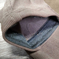 High Waist Full Seat Ribbed Breeches, Pull On *gc, mnr puckers, stains, rubs & pills, peeled ankle els
