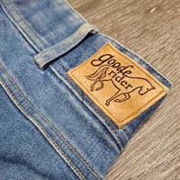 Full Seat Jean Breeches *gc, stretched, puckers, older, v.stained, faded
