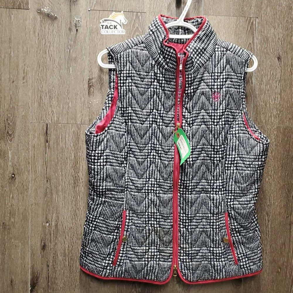 Quilt Vest, Zipper *vgc, mnr stain