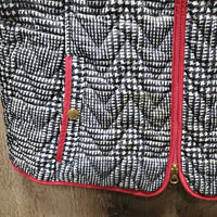 Quilt Vest, Zipper *vgc, mnr stain
