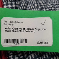 Quilt Vest, Zipper *vgc, mnr stain
