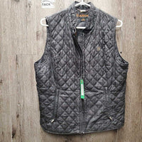 Quilt Vest, zipper *vgc/xc, v.mr rubs, puckers
