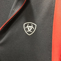 LS Sun Shirt, 1/4 Zip up, mesh sleeves *vgc, rubs, snags & runs, peeled logos, mesh residue
