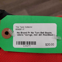 Pr No Turn Bell Boots, velcro *xc/vgc, mnr dirt
