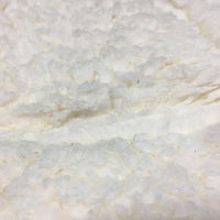 Sheepskin Quilt Half Pad, rolled edges *vgc, clean, v. clumpy, mnr stains, hair, threads

