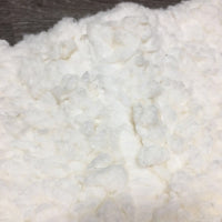 Sheepskin Quilt Half Pad, rolled edges *vgc, clean, v. clumpy, mnr stains, hair, threads