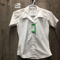 JUNIORS SS Show Shirt, snap collar *gc, puckers, older
