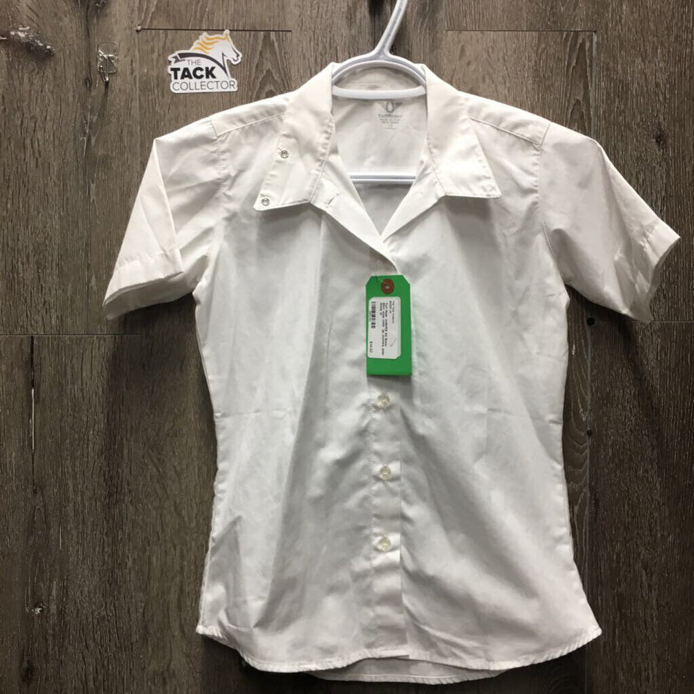 JUNIORS SS Show Shirt, snap collar *gc, puckers, older