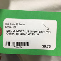 JUNIORS LS Show Shirt *NO Collar, gc, older
