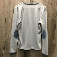 'Quintessential' V Neck Sweater *vgc, mnr rubs, pills & cuff stains

