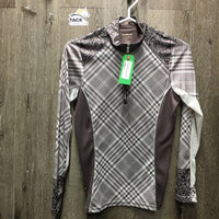 LS Sun Show Shirt, 1/4 zip up, mesh sleeves
