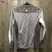LS Sun Show Shirt, 1/4 zip up, mesh sleeves