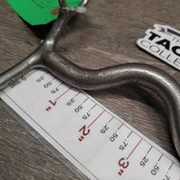 #651 Med Port Sweet Iron Western Curb Bit *gc, clean, mnr rust, scuffs & stains
