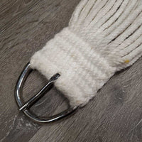 31 Cotton String Wide Roper Cinch *vgc, clean, mnr dirt, hair & rubs
