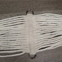 31 Cotton String Wide Roper Cinch *vgc, clean, mnr dirt, hair & rubs
