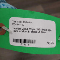 Nylon Lead Rope *N0 Snap, vgc, mnr stains & snag
