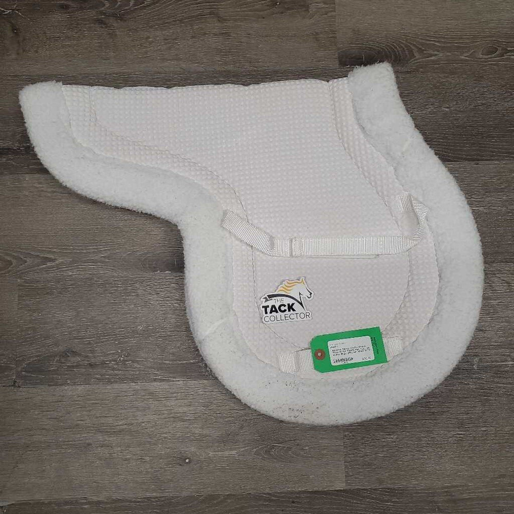 Fleece Waffle Weave Fitted Hunter Saddle Pad *vgc, mnr stains, dingy, pills, hair