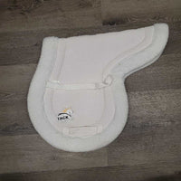 Fleece Waffle Weave Fitted Hunter Saddle Pad *vgc, mnr stains, dingy, pills, hair