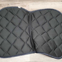 Thick Quilt Jumper Saddle Pad 1x piping, 1x bling *xc/like new, v. mnr hair
