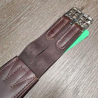 Padded Thick Leather Girth, 1x Els *gc/vgc, inside: v.dirty/film, older, scuffs, scratches
