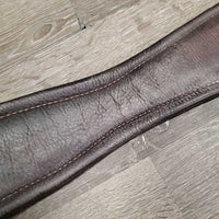Padded Thick Leather Girth, 1x Els *gc/vgc, inside: v.dirty/film, older, scuffs, scratches
