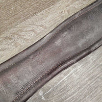 Padded Thick Leather Girth, 1x Els *gc/vgc, inside: v.dirty/film, older, scuffs, scratches
