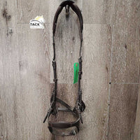 Padded Anatomical Bridle, adjustable Noseband, Buckles *vgc, mnr dirt?stains, No Browband, clean
