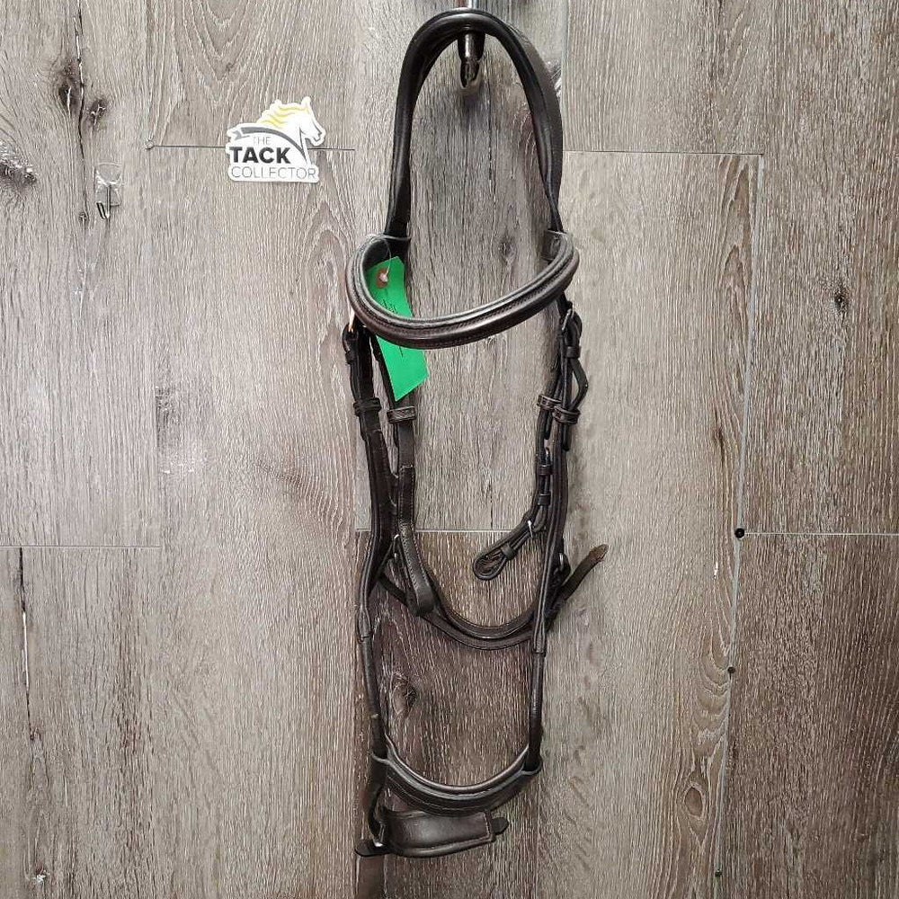 Wide Monocrown Bridle, Adjustable Noseband *vgc, clean, residue, end frays, nylon twists, scrapes, ?replaced brow