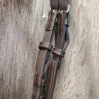 Wide Monocrown Bridle, Adjustable Noseband *vgc, clean, residue, end frays, nylon twists, scrapes, ?replaced brow
