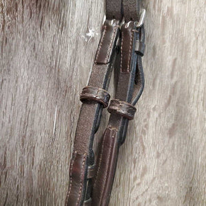 Wide Monocrown Bridle, Adjustable Noseband *vgc, clean, residue, end frays, nylon twists, scrapes, ?replaced brow