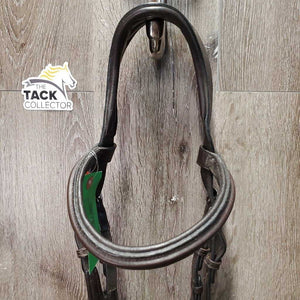 Wide Monocrown Bridle, Adjustable Noseband *vgc, clean, residue, end frays, nylon twists, scrapes, ?replaced brow