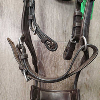 Wide Monocrown Bridle, Adjustable Noseband *vgc, clean, residue, end frays, nylon twists, scrapes, ?replaced brow