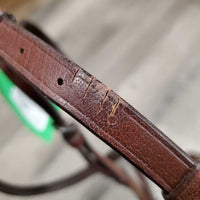 Rsd Soft Leather English Bitless Sidepull Bridle, Braided Reins *vgc, clean & mnr dirty, edge scrapes & cracks
