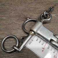 SS Double Jointed Pelham Bit, High Port Copper Roller *gc, dirt, chews, rubs, worn down edge, No Chain
