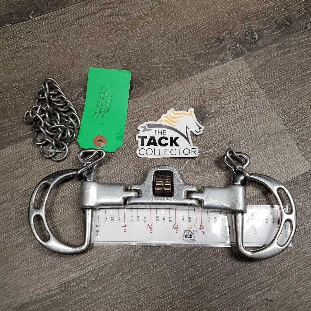 Double Jointed Kimberwick, High Port, Copper Roller, Chain *vgc, clean, chews, scratches, rough edge
