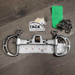 Double Jointed Kimberwick, High Port, Copper Roller, Chain *vgc, clean, chews, scratches, rough edge
