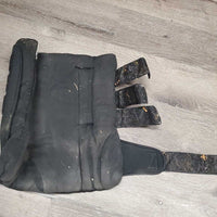 2 Quick Leg Wraps *gc/fair, older, v.rubbed & pilly, dirty