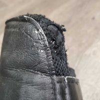 Pr Closed Hind Mesh Boots, velcro *gc/fair, torn, rubs, pills, faded, clean, hairy velcro, older
