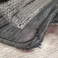 Pr Closed Hind Mesh Boots, velcro *gc/fair, torn, rubs, pills, faded, clean, hairy velcro, older
