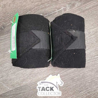 2 Thin Fleece Polo Wraps *gc, pilly, mnr hair, clean, clumpy, curled velcro
