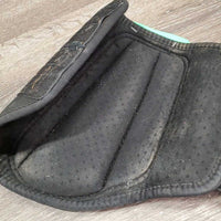 Pr Closed Neoprene Boots, velcro *gc, hair, pills, velcro threads, clean, faded, mnr dirt
