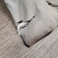 2 Quick Leg Wraps *fair, clean, TORN/MISSING velcro, holey edges, faded, mnr hair, rubs, pills & frays, smells, torn
