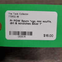 Pr POW Spurs *vgc, mnr scuffs, dirt & scratches

