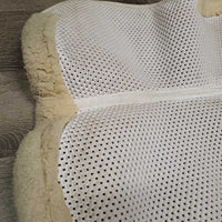 Non Slip Shimmable Quilt Gel Half Pad, fleece rolled edge *gc, dirt, dingy, v. clumpy, stains, lrg hole, mnr pills, hair
