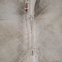 Non Slip Shimmable Quilt Gel Half Pad, fleece rolled edge *gc, dirt, dingy, v. clumpy, stains, lrg hole, mnr pills, hair
