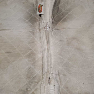 Non Slip Shimmable Quilt Gel Half Pad, fleece rolled edge *gc, dirt, dingy, v. clumpy, stains, lrg hole, mnr pills, hair