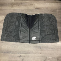 Non-Slip Dressage Saddle Pad, "Canada Flag" patch *vgc, clean, mnr stains, threads, v.rubbed edges
