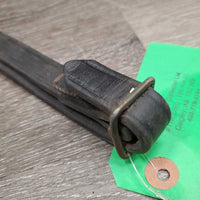 Soft Leather & Fine Nylon Rope Draw Reins, snaps *gc, dirt, rubs, frays, stains
